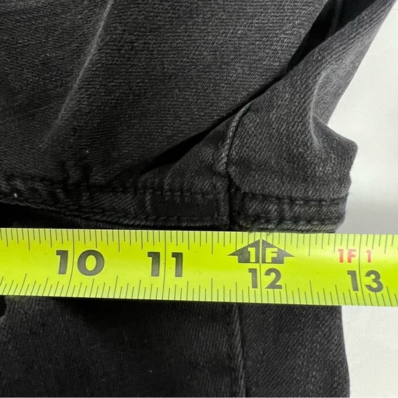 NWT m jeans by MAURICES Women’s Black Jeans Sz 18W Button Fly Distressed Stretch - Picture 12 of 15